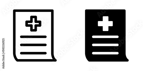 Medical Report icon design template