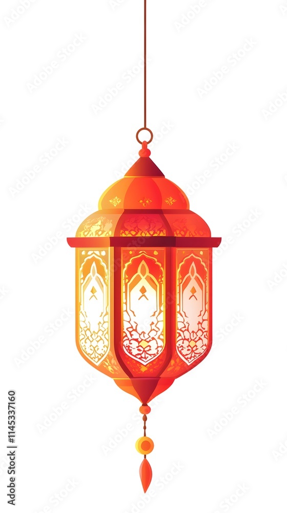 Ornate Hanging Lantern Ramadan Festive Decoration