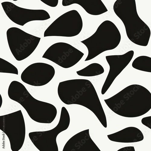 Elegant black and white minimalist fashioninspired pattern design photo