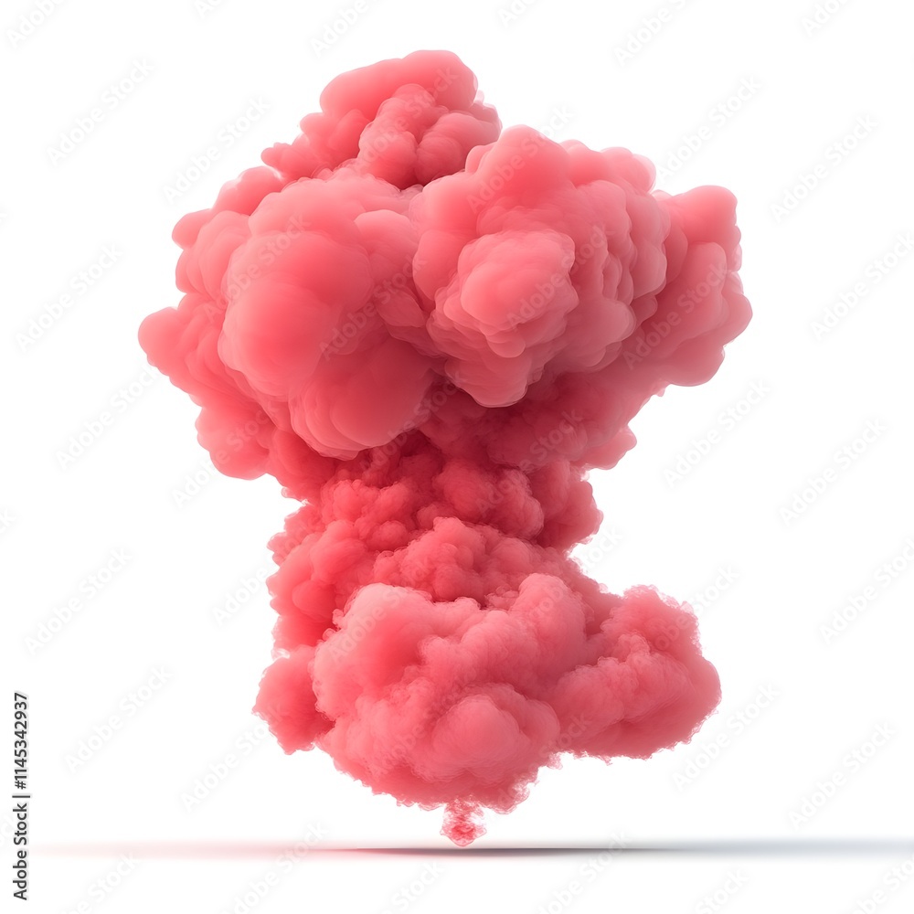 Colorful smoke explosion on a plain background Colorful smoke explosion on a plain background