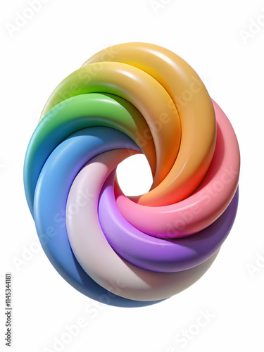 Abstract Colorful Spiral Converging Center Unity Focus Diverse Communities Copy Space