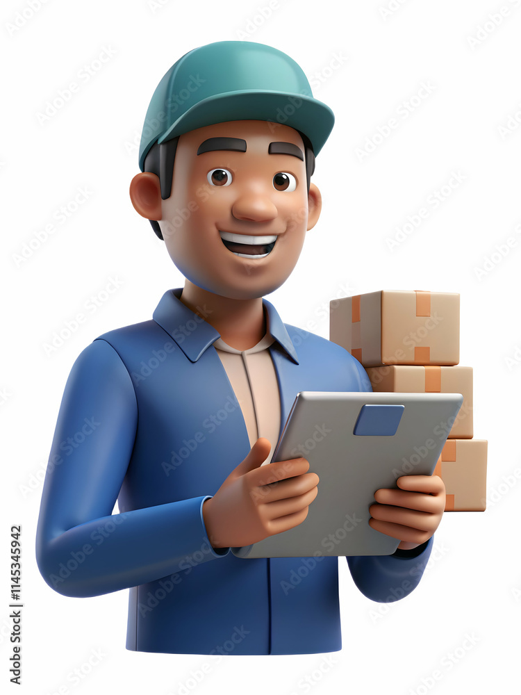 Logistics Coordinator Tablet Shipment Management Close Up Digital Tracking Concept Logistics Coordinator Tablet Shipment Management Close Up Digital Tracking Concept