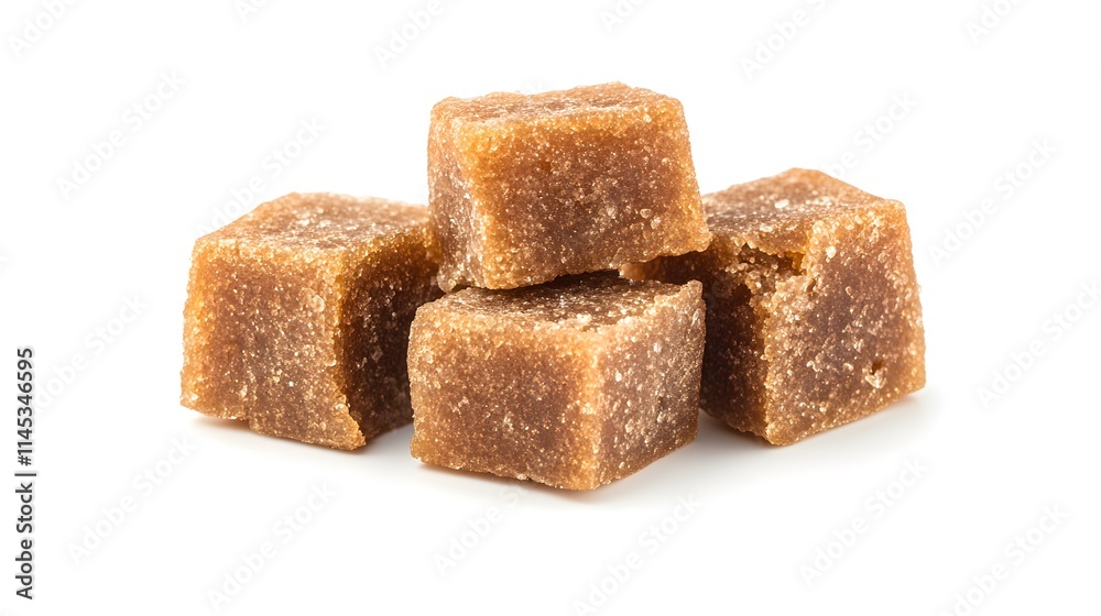 Brown Sugar Cubes Stacked Sweet Treat Brown Sugar Cubes Stacked Sweet Treat