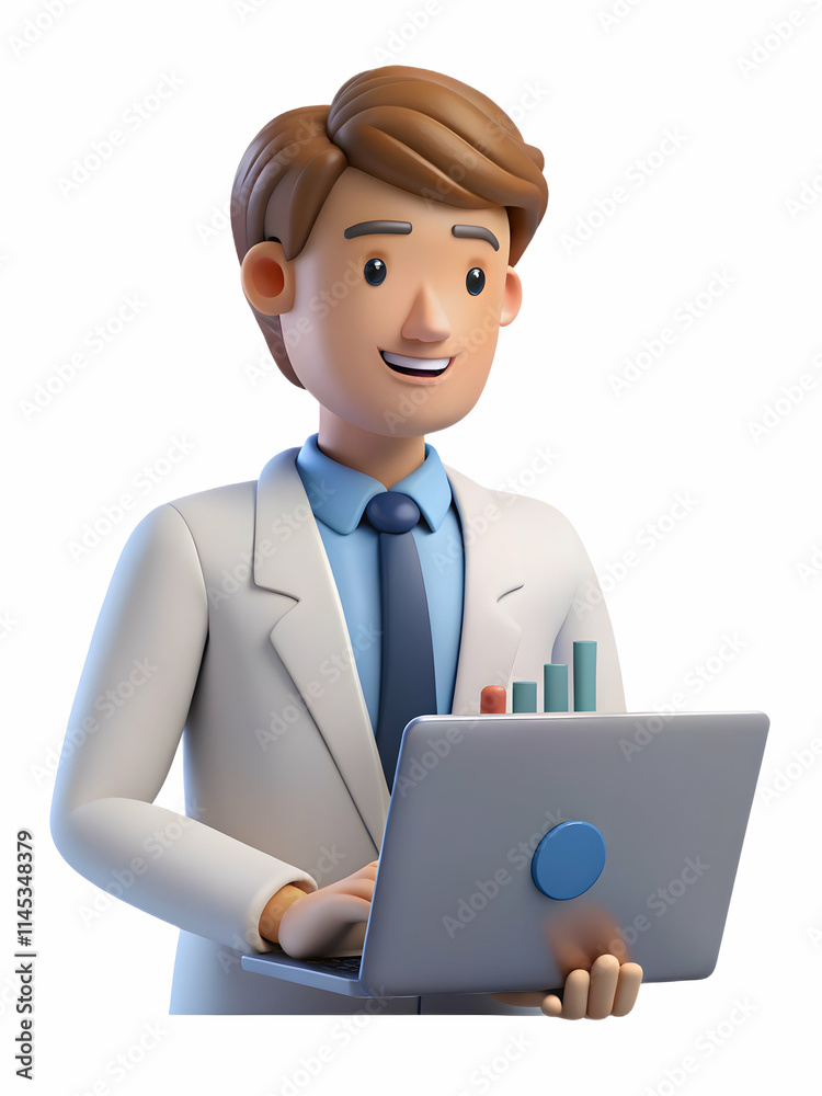 Medical Office Manager Negotiating Supplier Rates with Abstract Background Medical Office Manager Negotiating Supplier Rates with Abstract Background