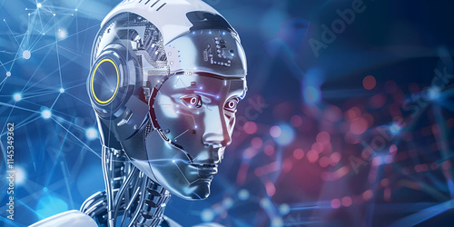 Futuristic Humanoid Robots, AI-Powered Intelligent Machines