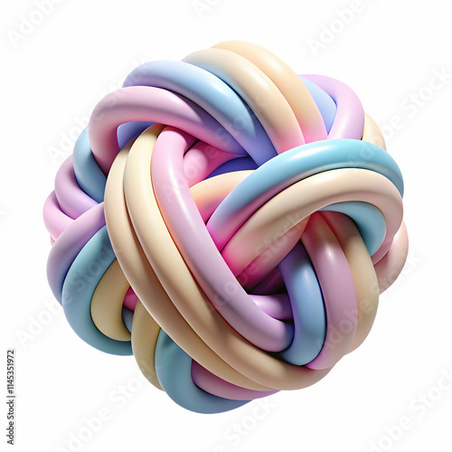 Abstract network of diverse threads weaving together with copy space concept as A soft abstract image shows threads of different colors weaving together to form a cohesive fabric symbolizing the inter
