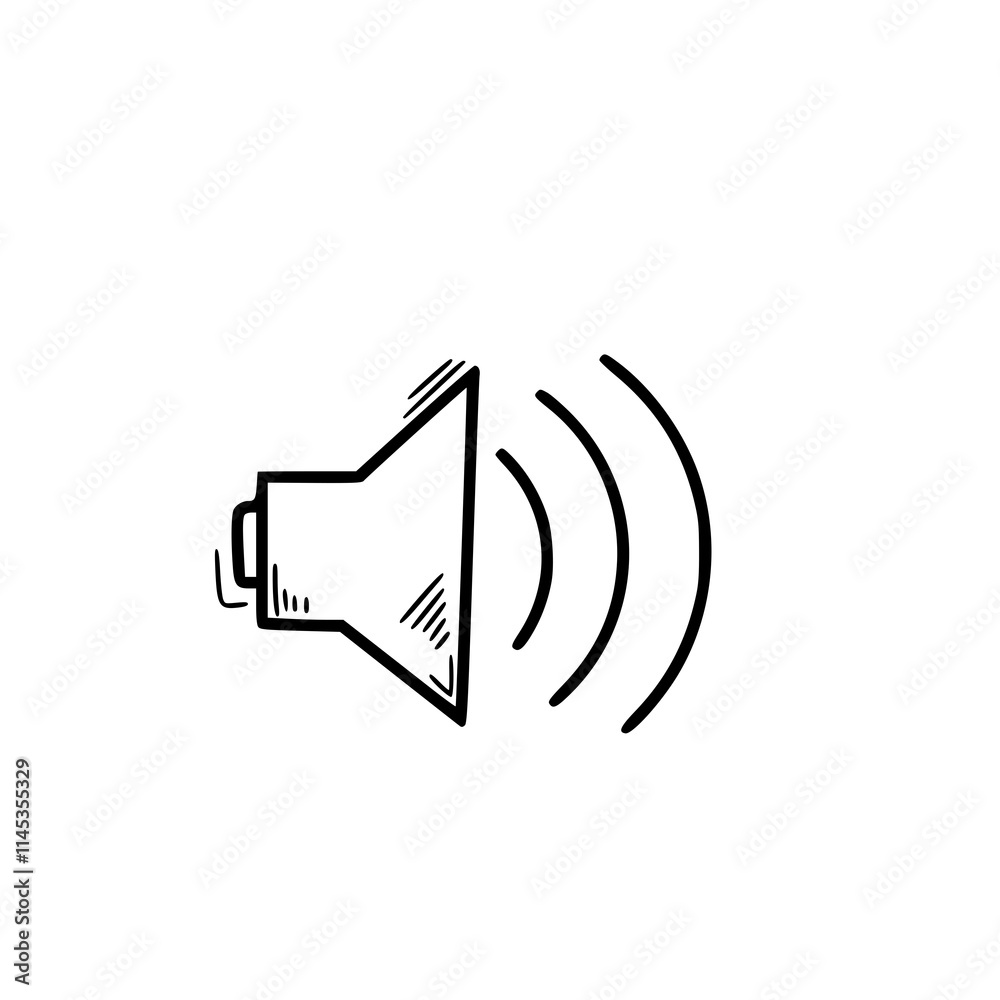 speaker icon on button speaker icon on button