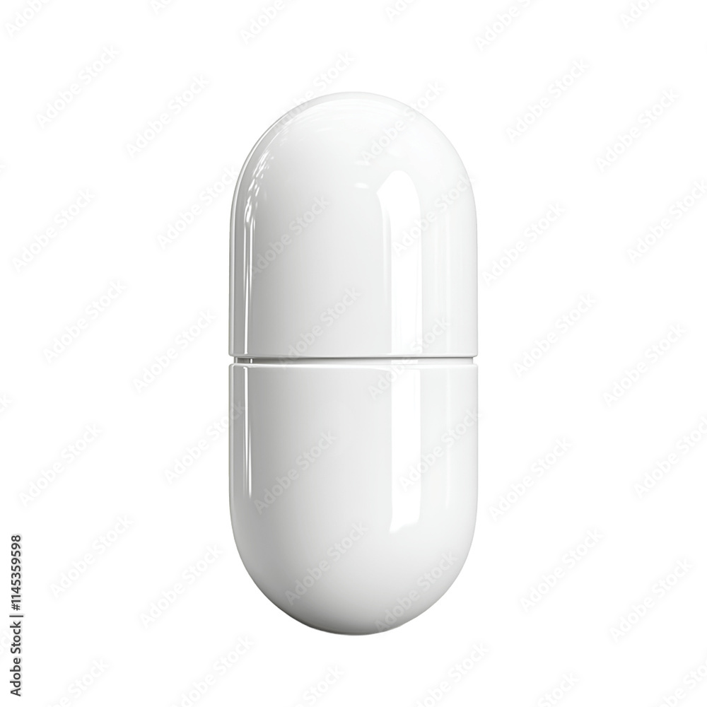 3D Render of Pill on Transparent Background, Full Depth of Field 3D Render of Pill on Transparent Background, Full Depth of Field