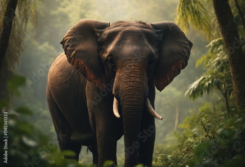 The Asian elephant, or Asian elephant, is a species native to the Indian subcontinent and Southeast Asia, found from India to Borneo and from Nepal to Sumatra. photo