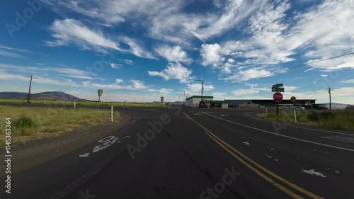 Oregon Klamath Falls 02 Rear View Driving Plates Northwest USA Ultra Wide photo