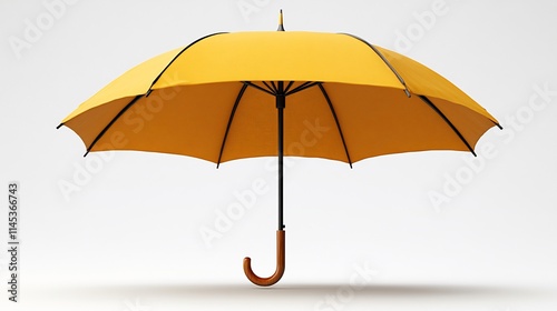 Detailed umbrella icon isolated on a transparent background perfect for weather apps insurance branding and safetyrelated tools photo