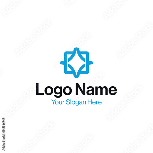 Obraz na płótnie Elegant Star Logo for Professional Services w salonie