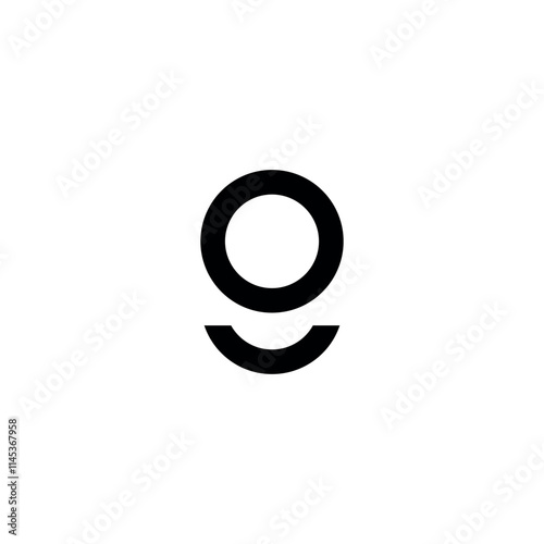 Obraz na płótnie Minimalist Letter G g Logo for Modern Brands w salonie