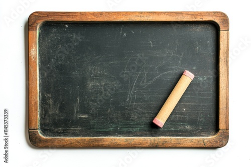 Vintage Chalkboard and Chalk: A Nostalgic Reminder of School Days