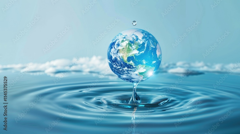 Our Precious Planet: A Water Drop's Embrace Our Precious Planet: A Water Drop's Embrace