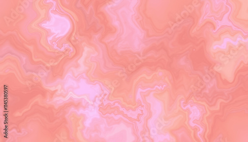 Abstract Pink and Peach Swirling Marble Texture