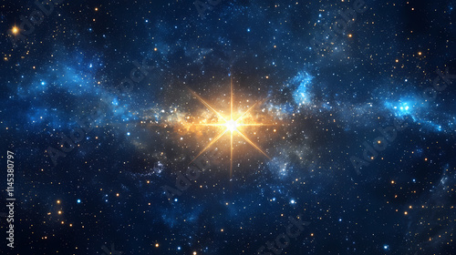 Star constellation, big dipper, guiding light points the way to the north star, used for navigation throughout history. Constellation. Illustration