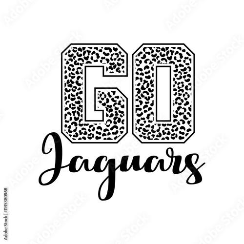 Jaguars Vector Design on White Background