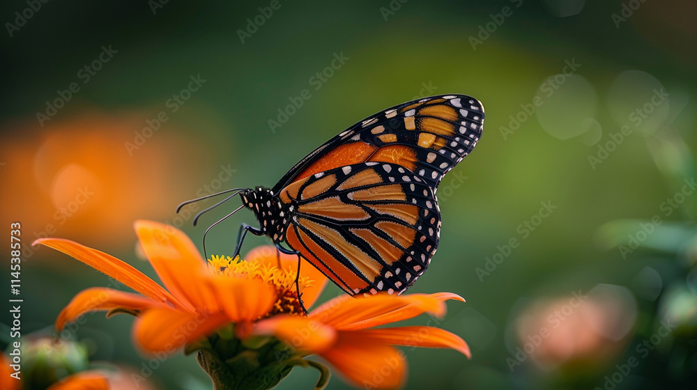 Fototapeta premium monarch butterfly on a flower