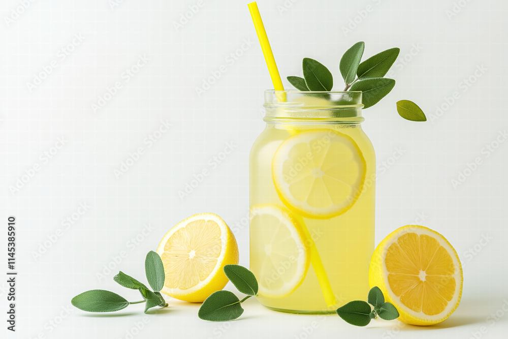 Fototapeta premium Refreshing Lemonade with Sage