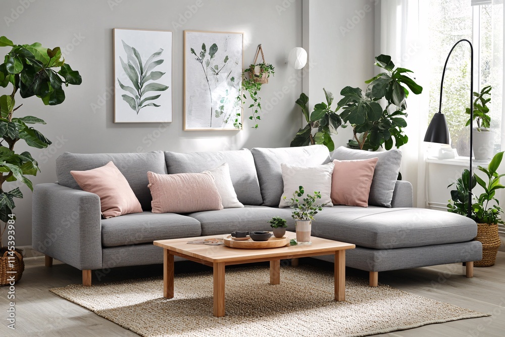 Fototapeta premium living room interior