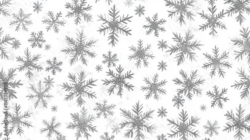 A seamless snow texture background showcasing pristine white patterns and delicate crystalline forms, symbolizing purity, tranquility, and the fleeting beauty of nature’s untouched artistry