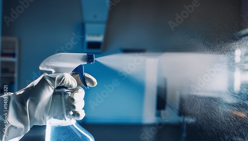 Virus Cleaning And Disinfection With Disinfectant Spray