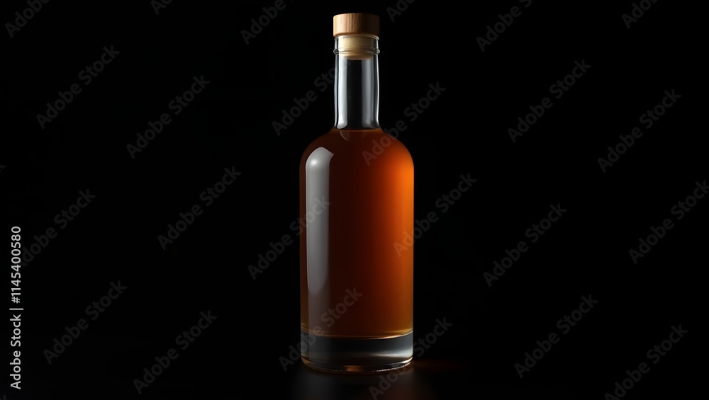 Blank honey bottle on dark black background, mockup. Blank honey bottle on dark black background, mockup.