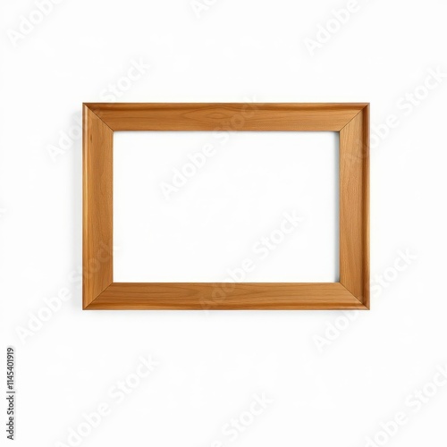 Set of horizontal old wooden picture frames isolated on white background with cut out canvas frame isolated frame border design background isolated