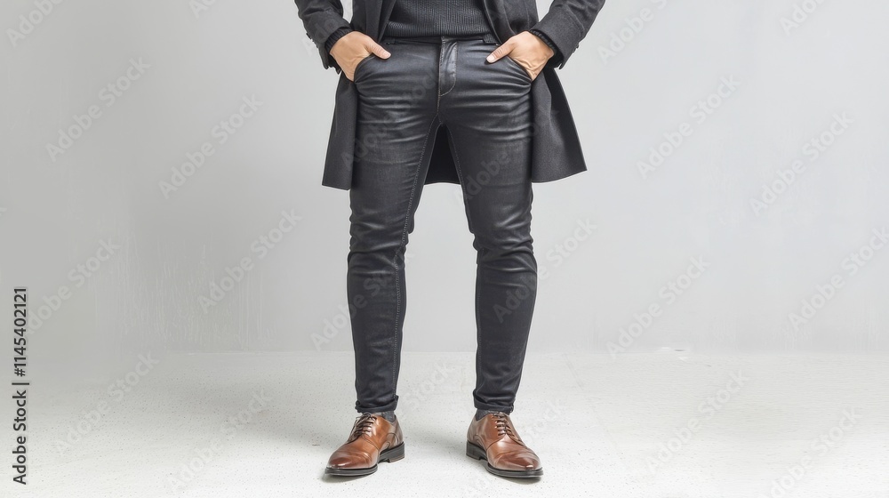 Confident asian male fashion executive in stylish attire modern office setting professional portrait minimalist environment Confident asian male fashion executive in stylish attire modern office setting professional portrait minimalist environment