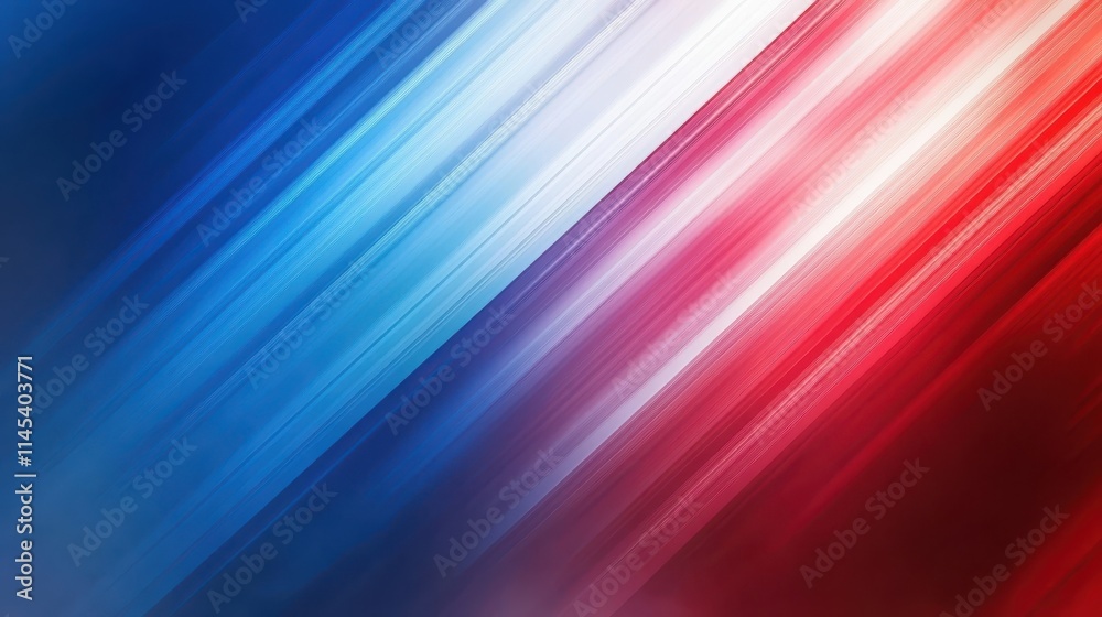 Fototapeta premium Abstract Diagonal Stripes Red Blue White Background