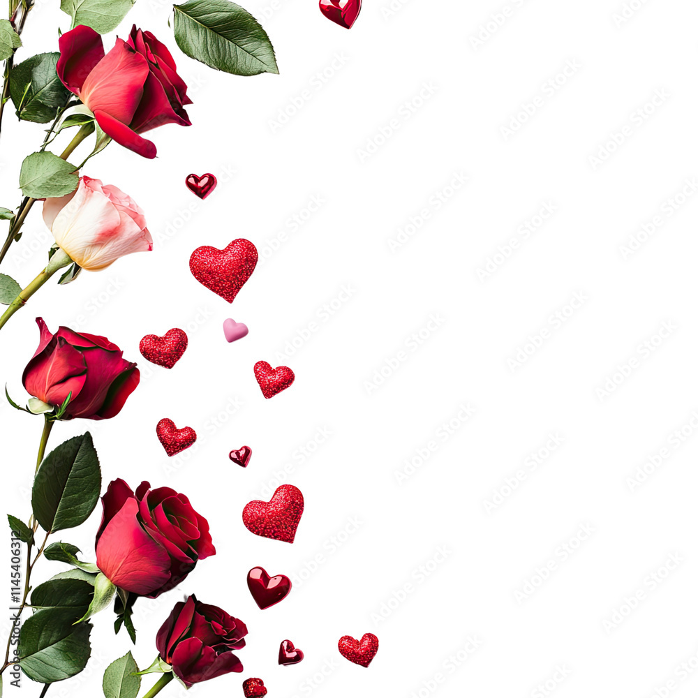 Fototapeta premium Valentine's Day Themed Background, Generative AI