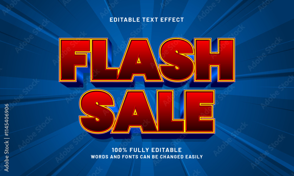 flash sale editable text effects with a sale and discount theme flash sale editable text effects with a sale and discount theme
