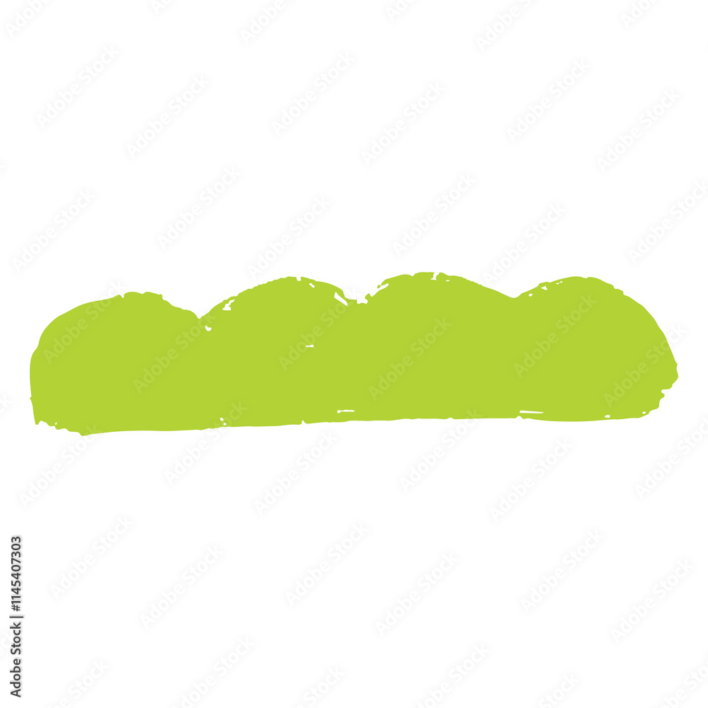 Obraz premium Green Brush Shape illustration 