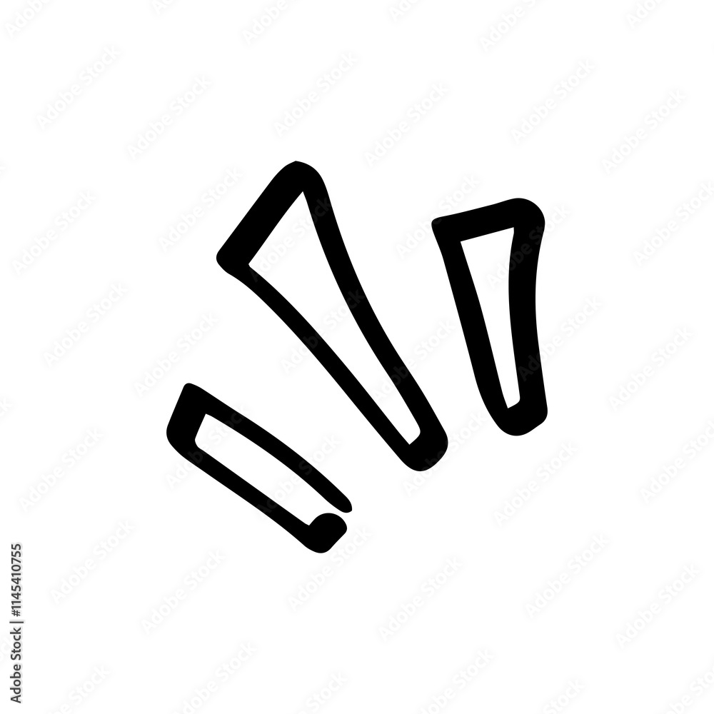 Obraz premium Comic marker elements 