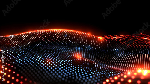 dazzling geometric mountain mesh backdrop