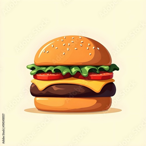 burger and fries