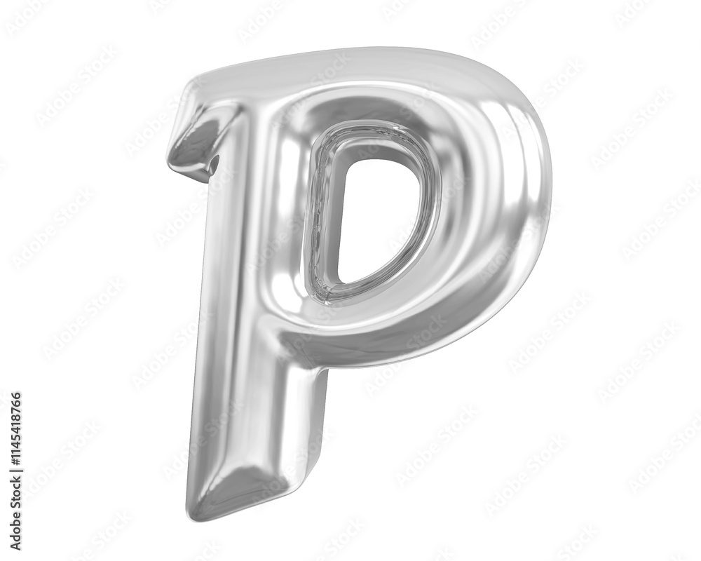 Silver Letter P Silver Letter P