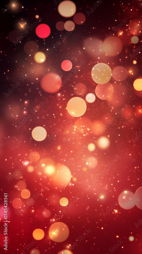 A vibrant abstract background with glowing orbs and sparkles in warm tones. A vibrant abstract background with glowing orbs and sparkles in warm tones.