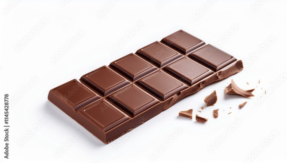 A delicious milk chocolate bar, broken into pieces, ready to be enjoyed. A delicious milk chocolate bar, broken into pieces, ready to be enjoyed.