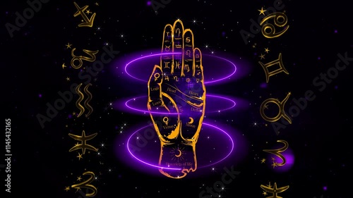 Astrology Magic Palmistry mystical concept photo