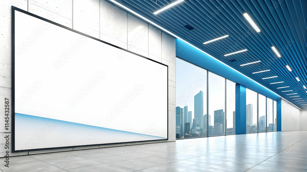 Glossy White Blue Gradient Background for Corporate Success Ads