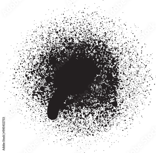 Spray Paint Vector. Lines and Drips Black ink splatters, Ink blots set, brush, Street style. Black graffiti spray set paint pattern. Spray paint abstract lines drips texture.
