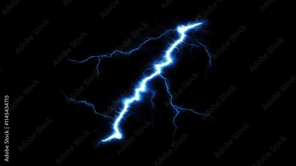 Fierce lightning in the sky at night Fierce lightning in the sky at night
