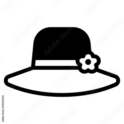 Stylish Sun Hat with Flower Decoration