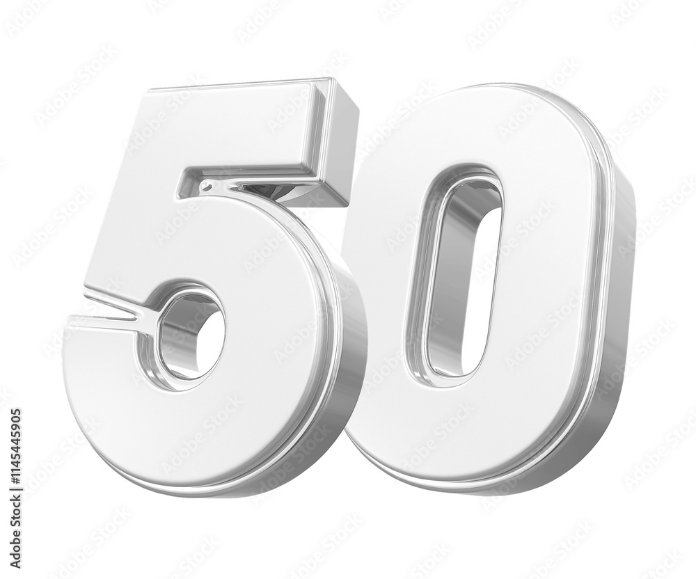 Silver Number 50 Silver Number 50