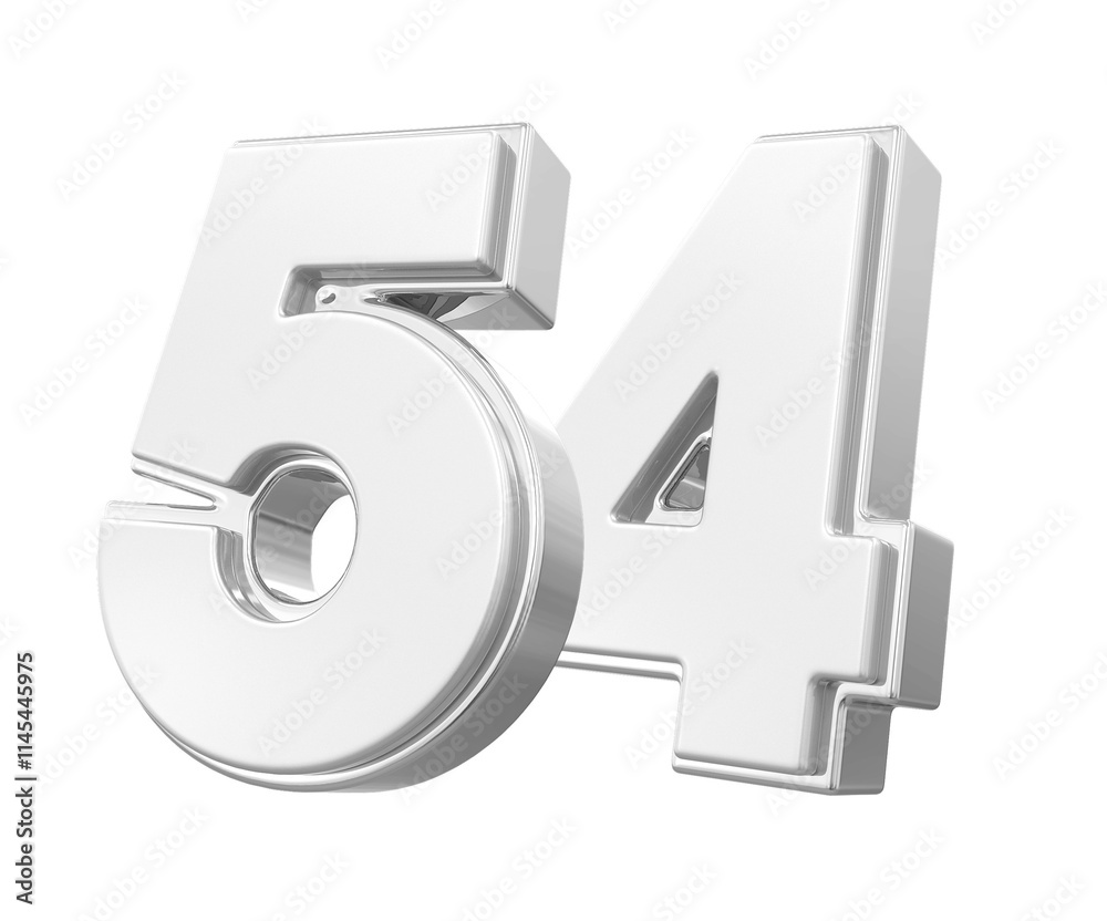 Silver Number 54 Silver Number 54
