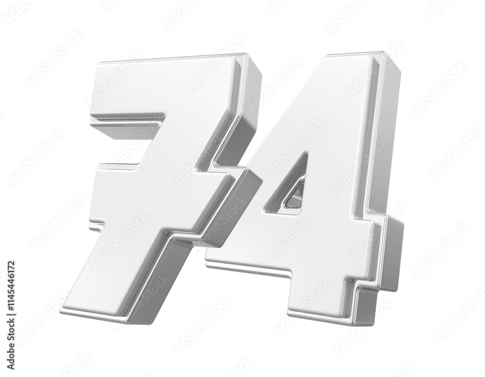 Silver Number 74 Silver Number 74