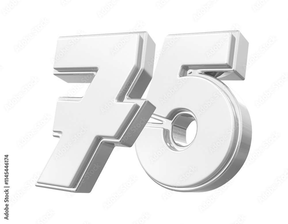 Silver Number 75 Silver Number 75