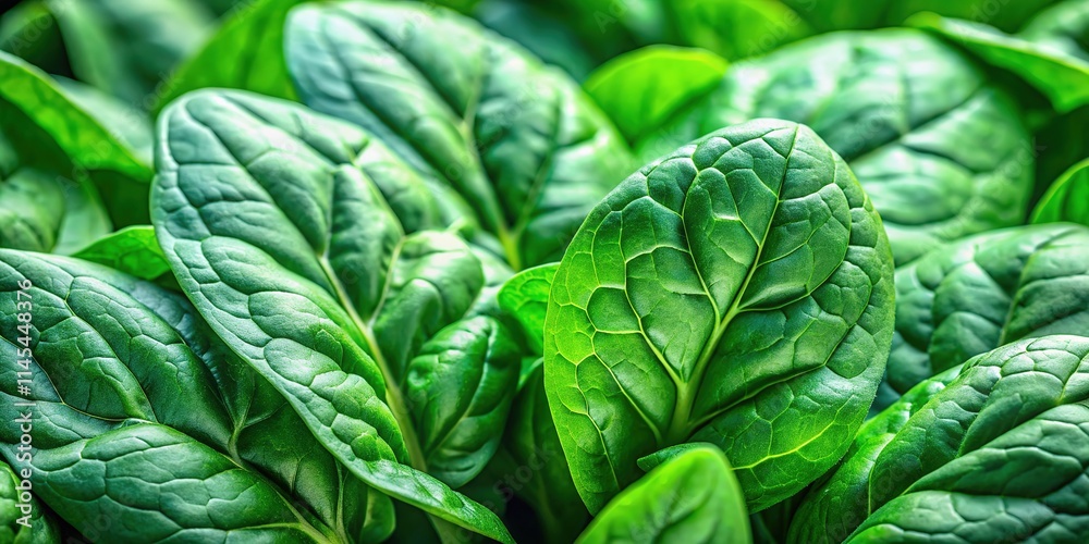 Fototapeta premium Macro Spinach Leaves - Deep Focus Photography